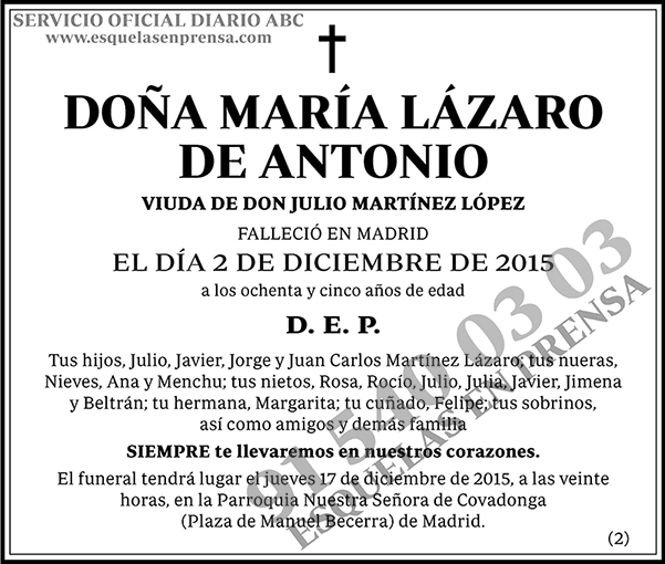 María Lázaro de Antonio